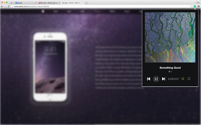 Mini player for spotify